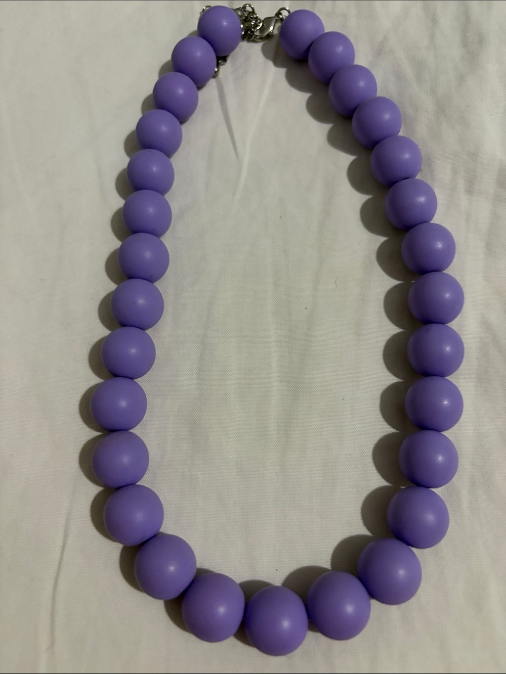 Purple Beaded Statement Necklace - Brand
